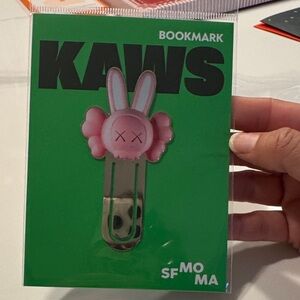 KAWS Pink Bunny Clip Bookmark- COLLECTORS ITEM